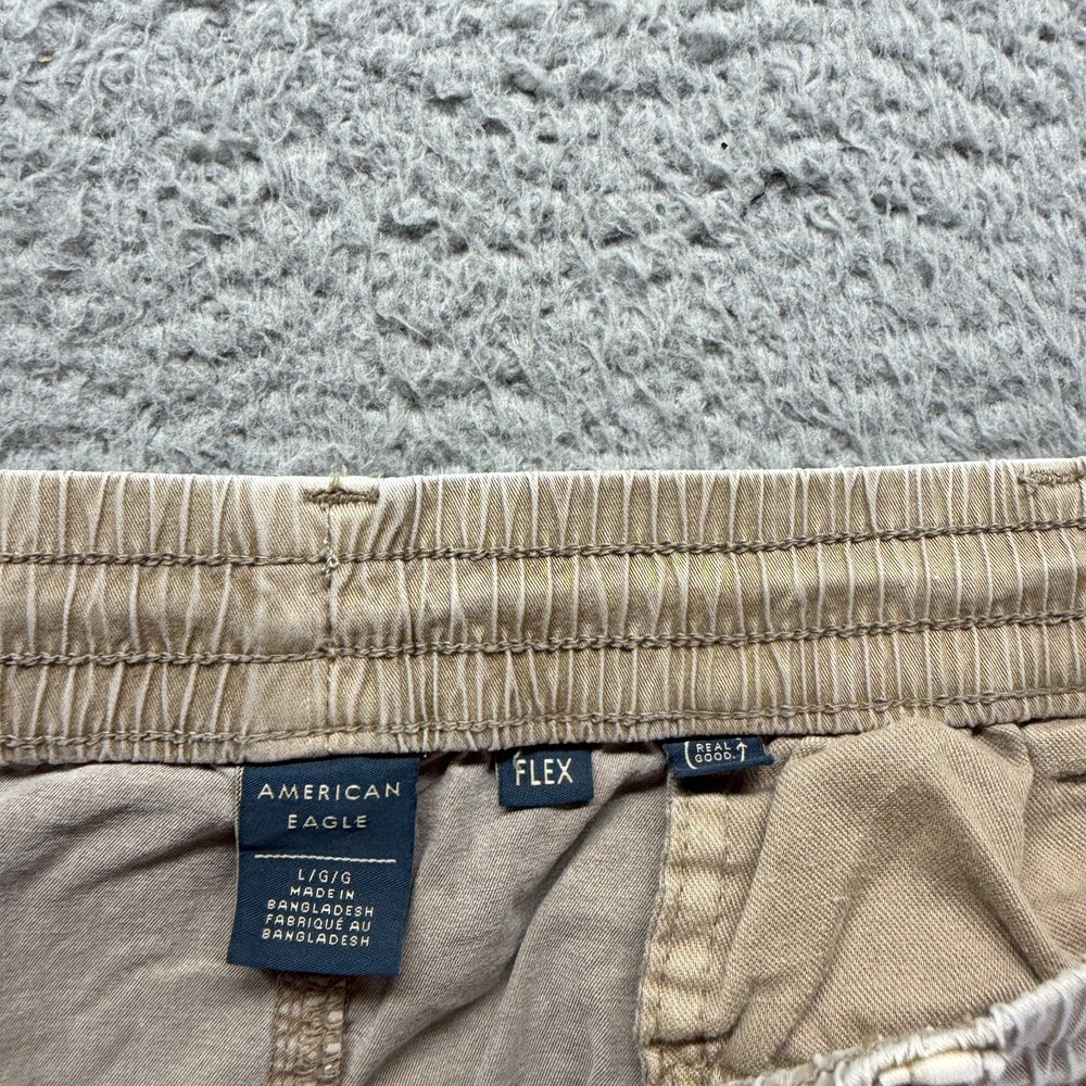 American Eagle Outfitters Flex Pant Mens L Brown Cargo Straight Workwear Utility - Picture 3 of 9